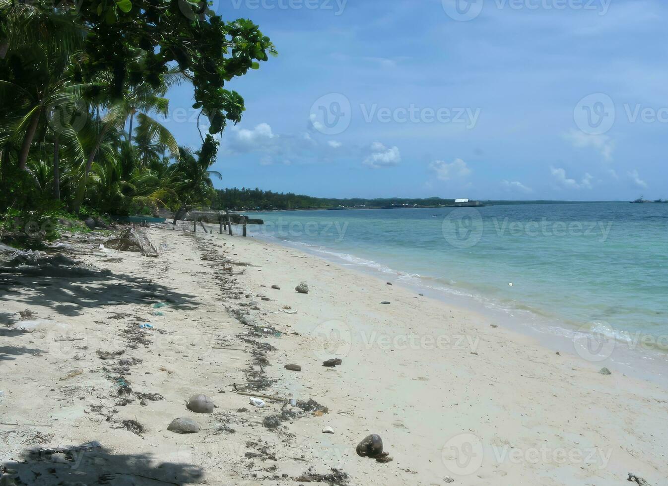 blanc le sable plage dans Père Noël fe bantayan île cebu philippines photo