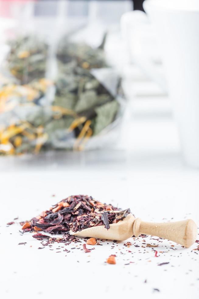 herbes de thé aromatiques asiatiques bonne santé et bienfaits mentaux photo