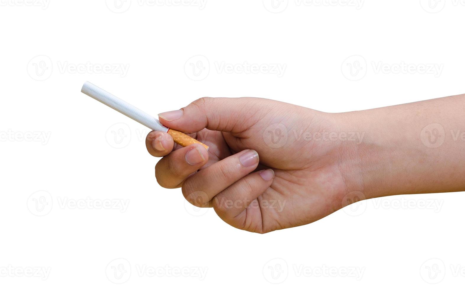 journée mondiale sans tabac hommes pause cigarette et envoyer une cigarette photo