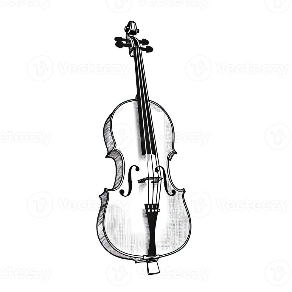 symphonie violoncelle ai généré photo