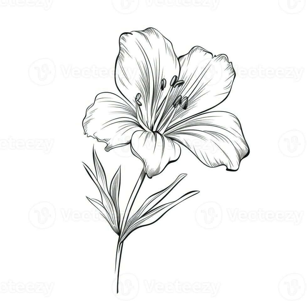 floral alstroemeria fleur ai généré photo