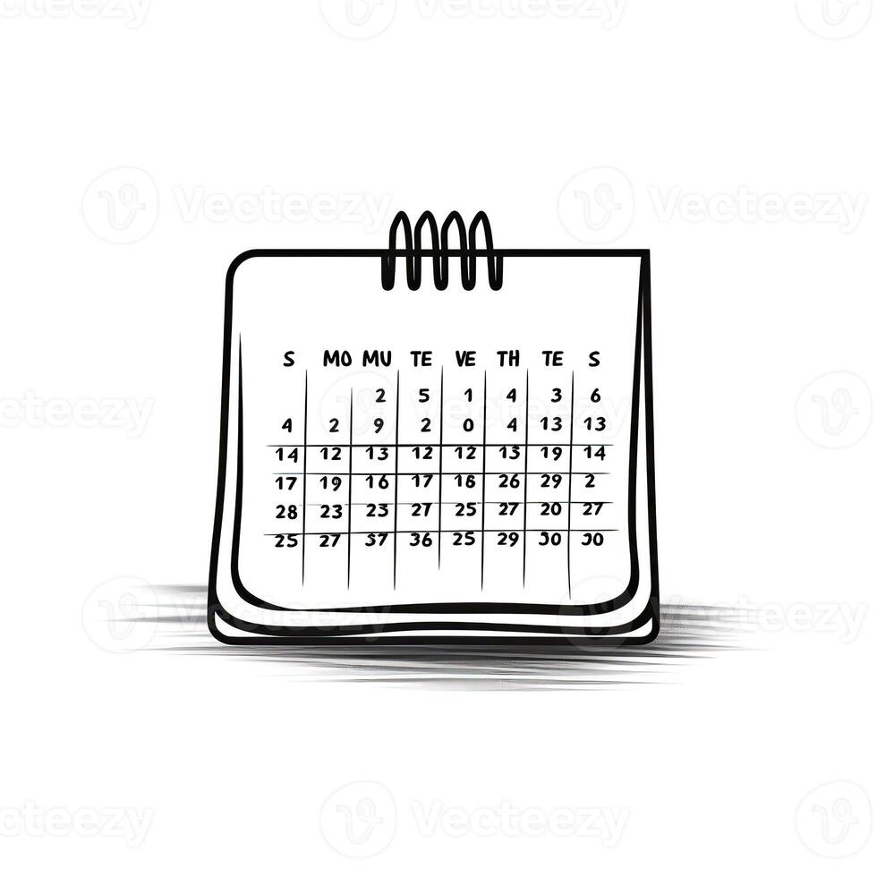 Date calendrier ai généré photo