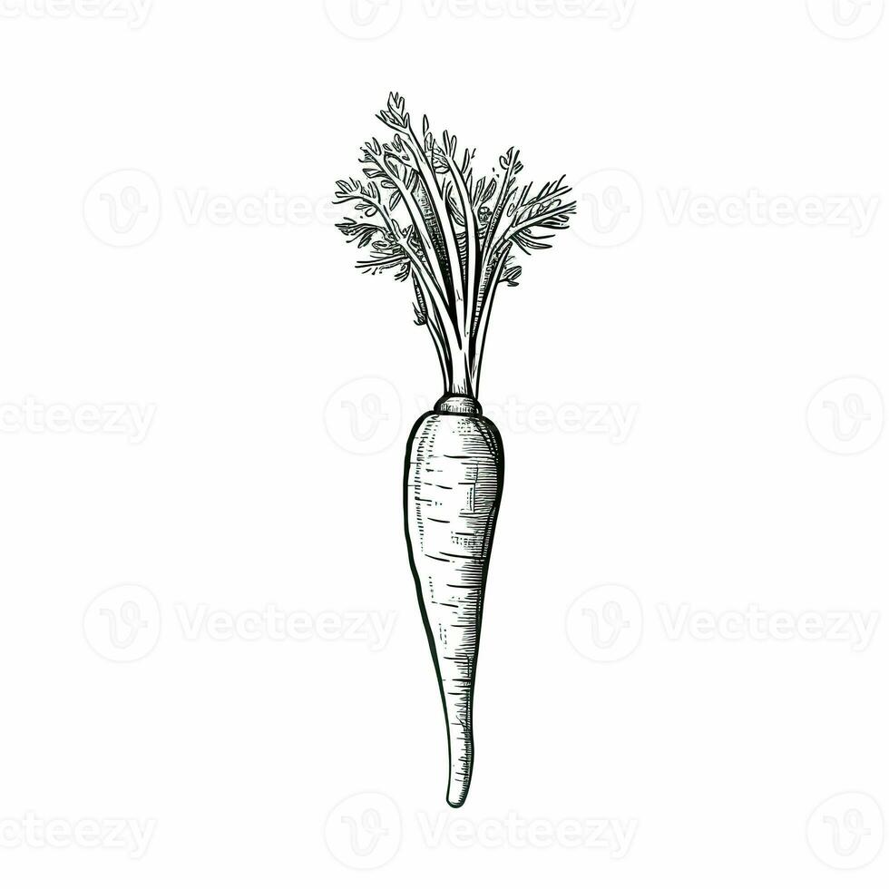 légume carotte ai généré photo
