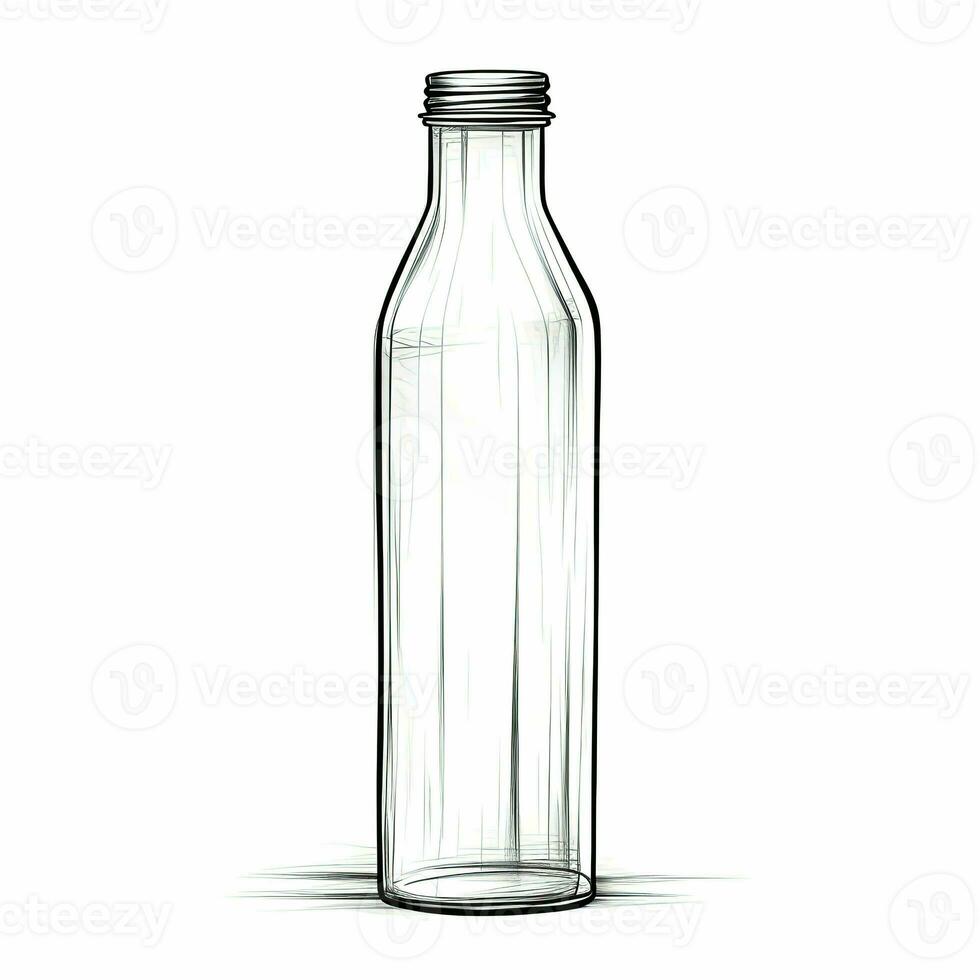 l'eau Plastique bouteille ai généré photo