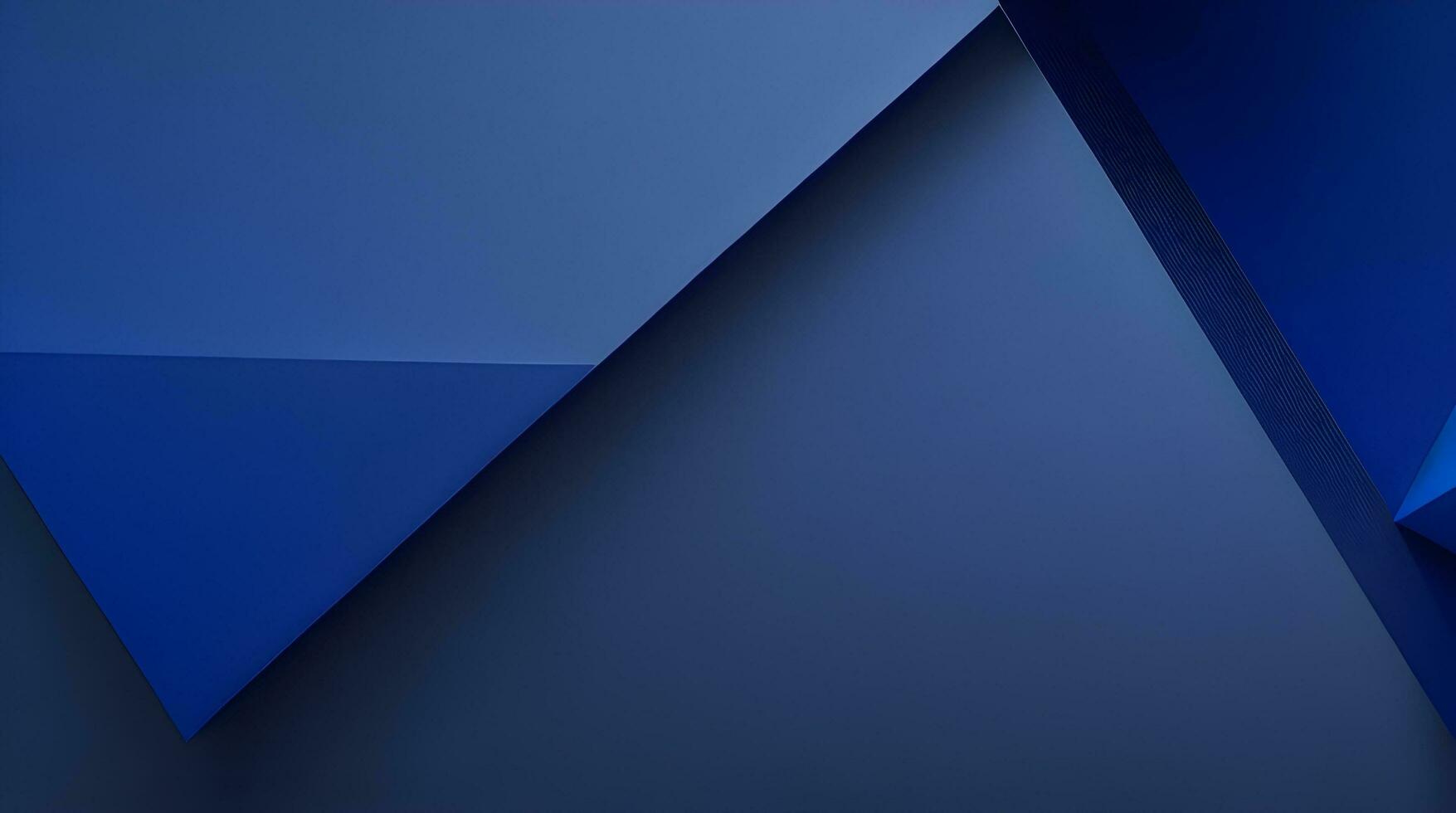 élégant 3d diagonale foncé bleu. profondeur et la perspective dans une frappant Contexte photo