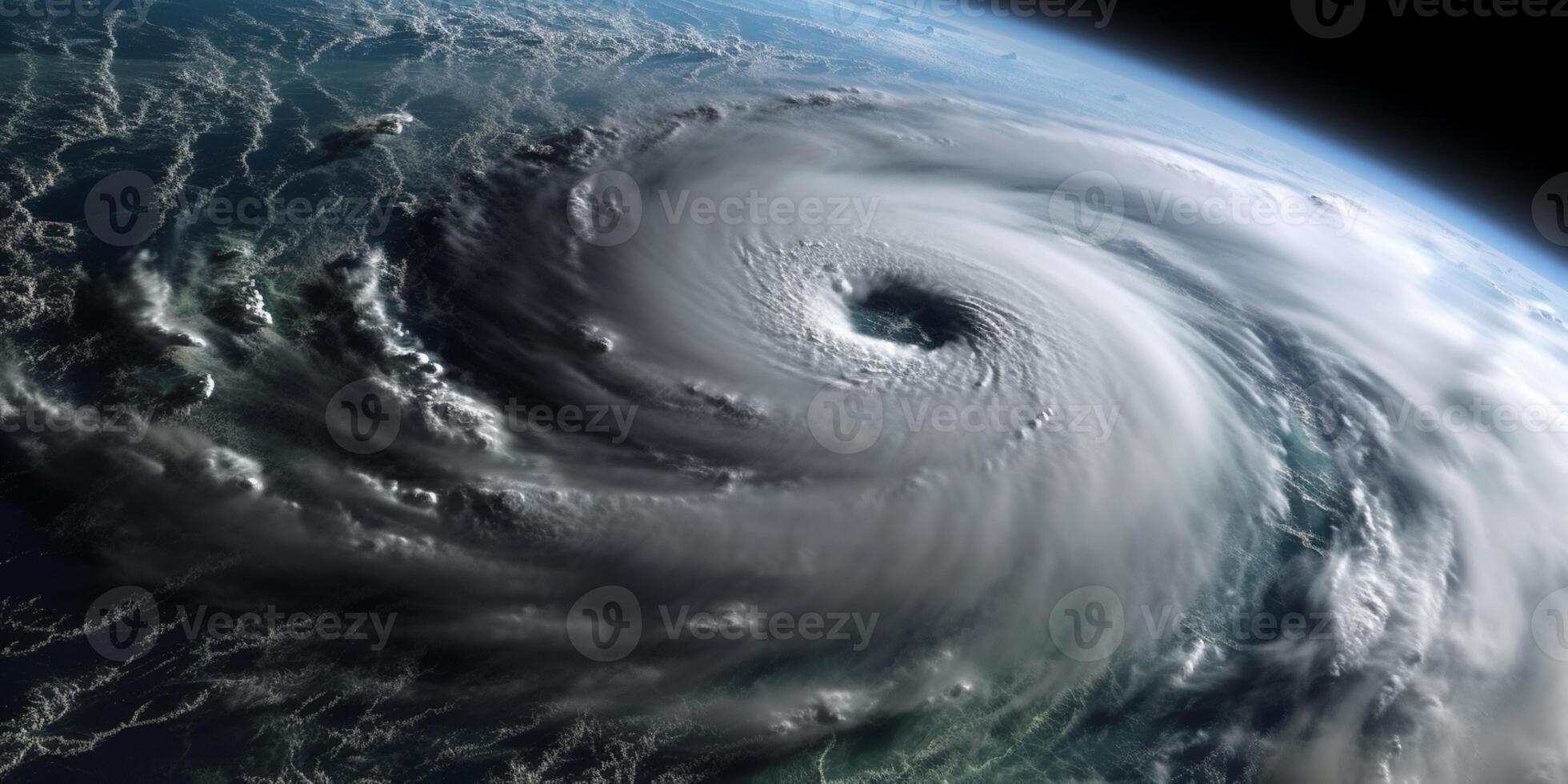 ouragan de orage tropical cyclone Naturel catastrophe, ai généré photo