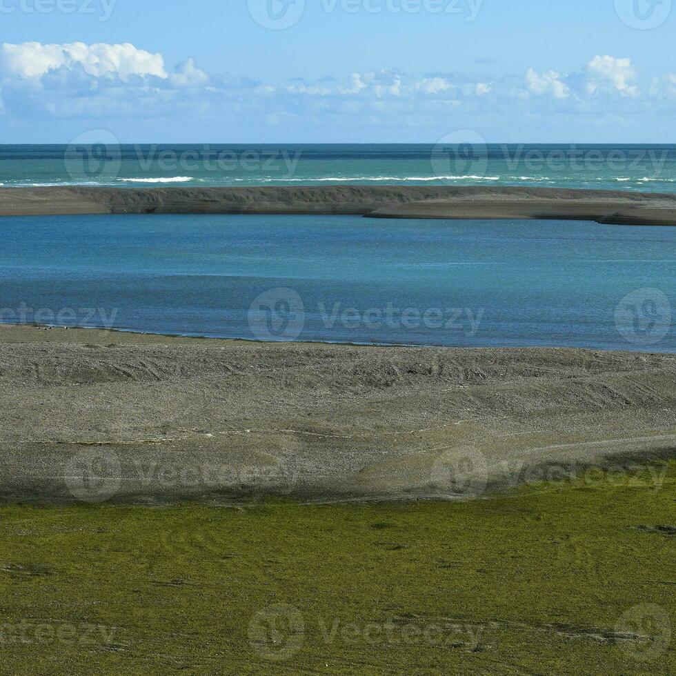 caleta valdés la nature réserve paysage, dans péninsule valdés, unesco monde patrimoine placer, patagonie Argentine photo