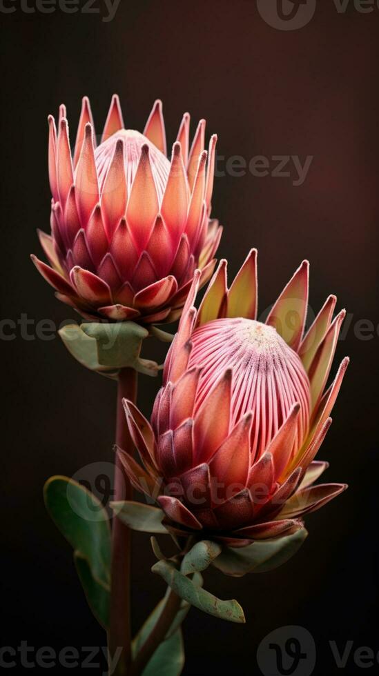 protea érablières photo fond d'écran Contexte. ai généré