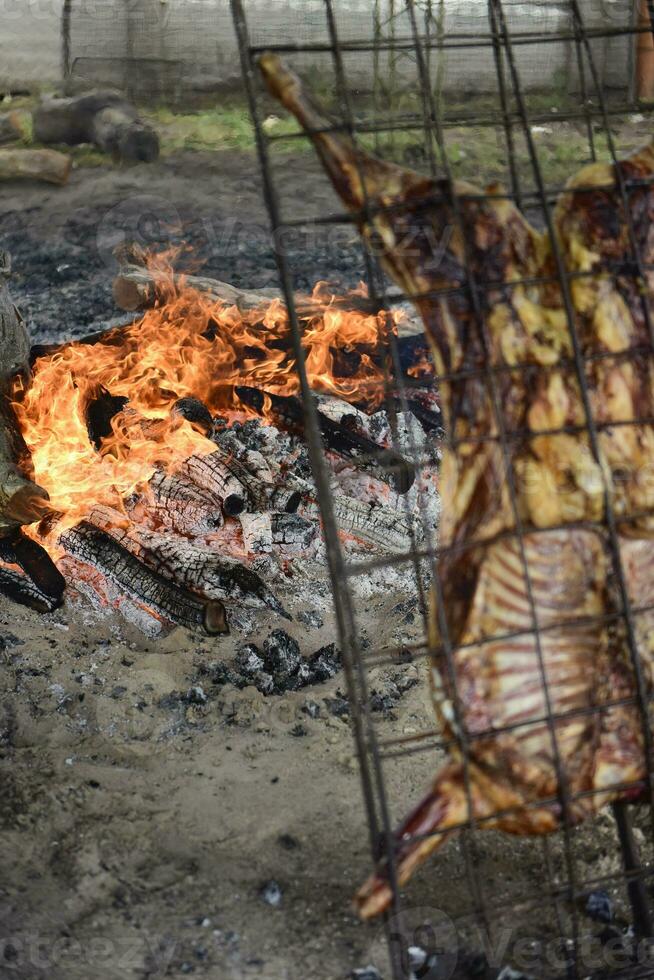 agneau à la broche photo