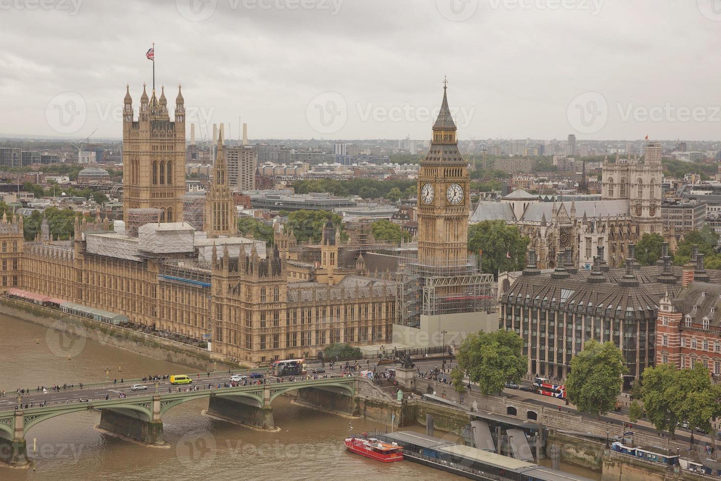 vue aérienne de londres, royaume-uni photo