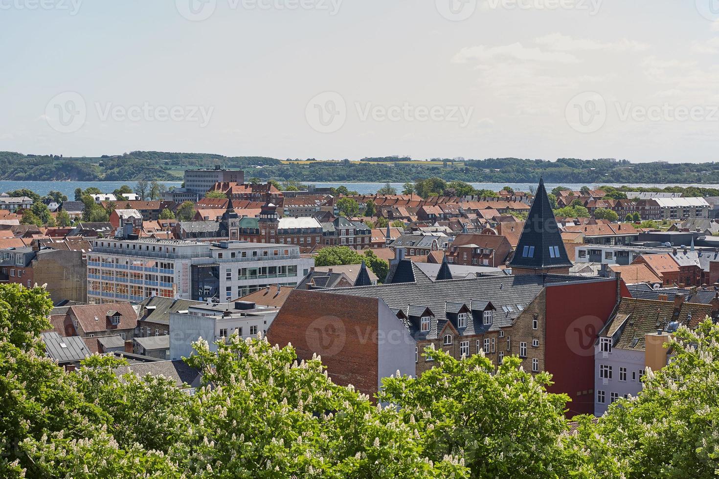 Bâtiments de la ville de Fredericia au Danemark photo