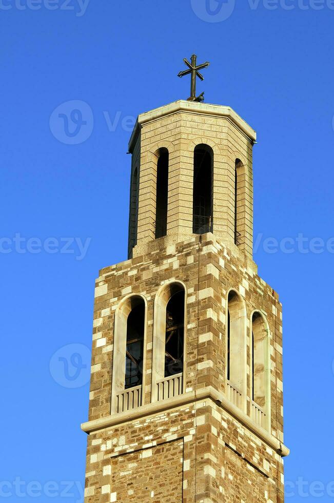 cloche la tour proche en haut photo