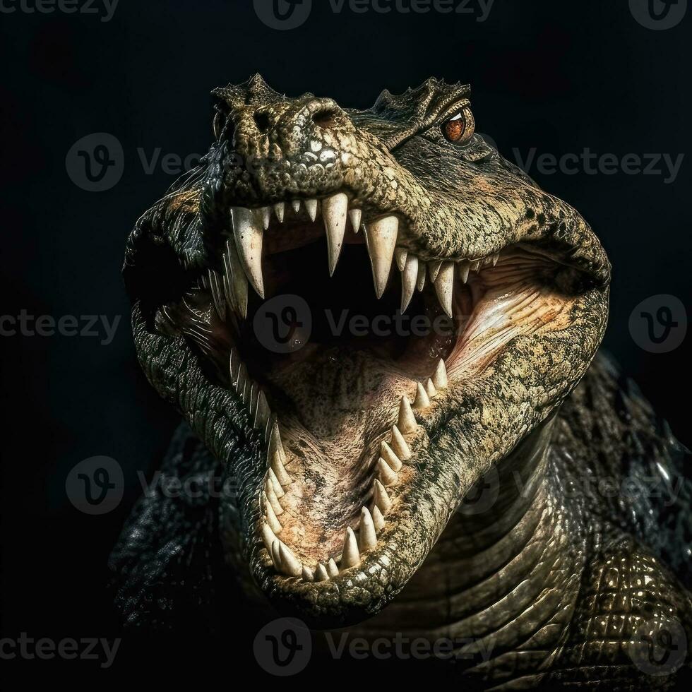 crocodile - génératif ai photo