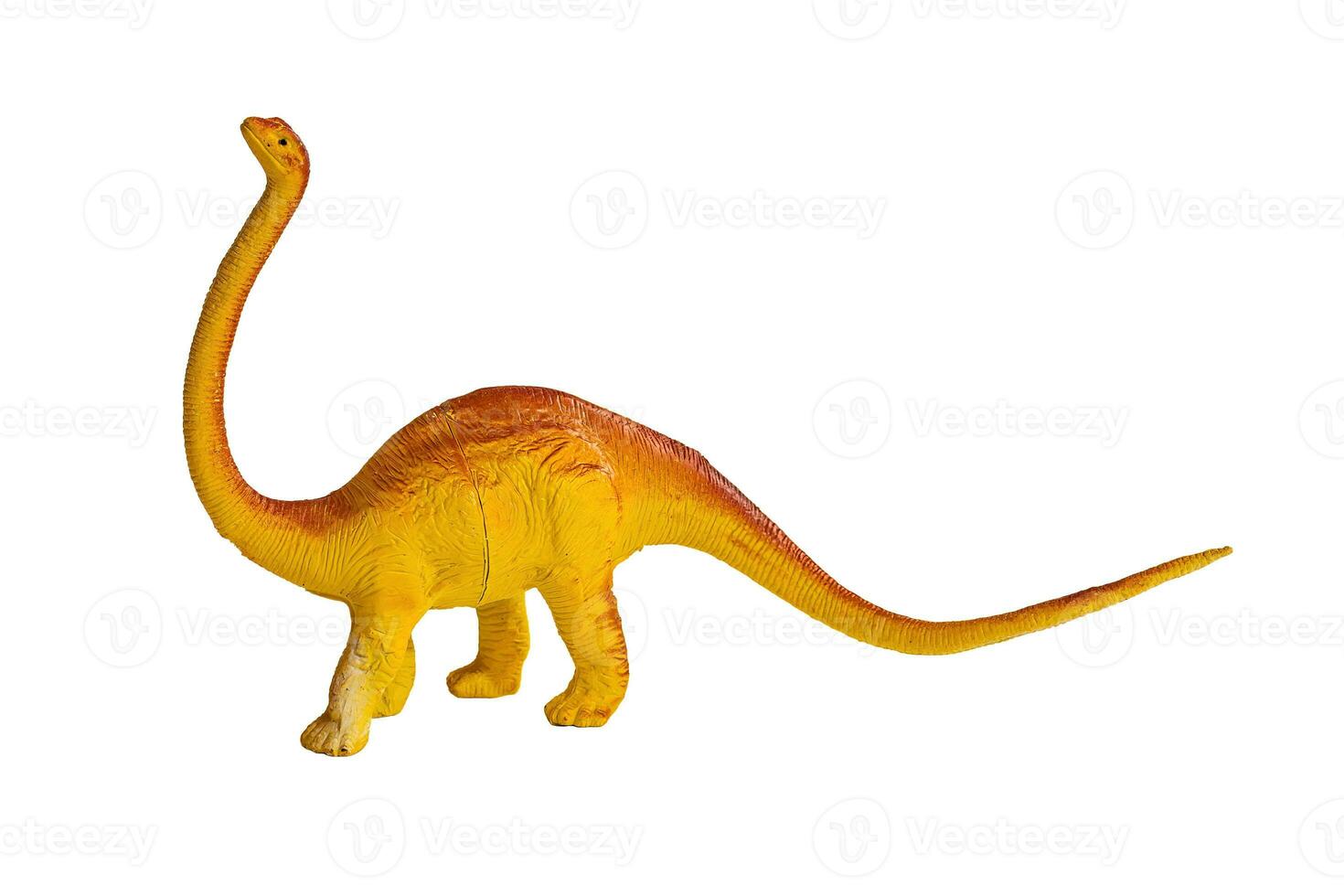 petit jouet dinosaure, brachiosaure, isolé sur Vide Contexte. photo