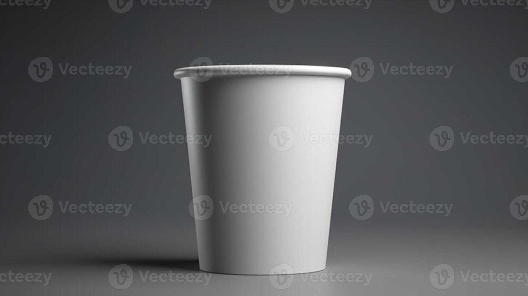 utilisation cette Vide papier tasse maquette à apporter votre la glace crème marque à la vie ai généré photo