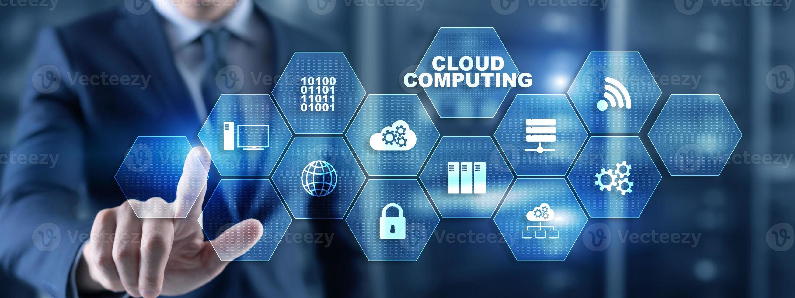 concept de cloud computing photo