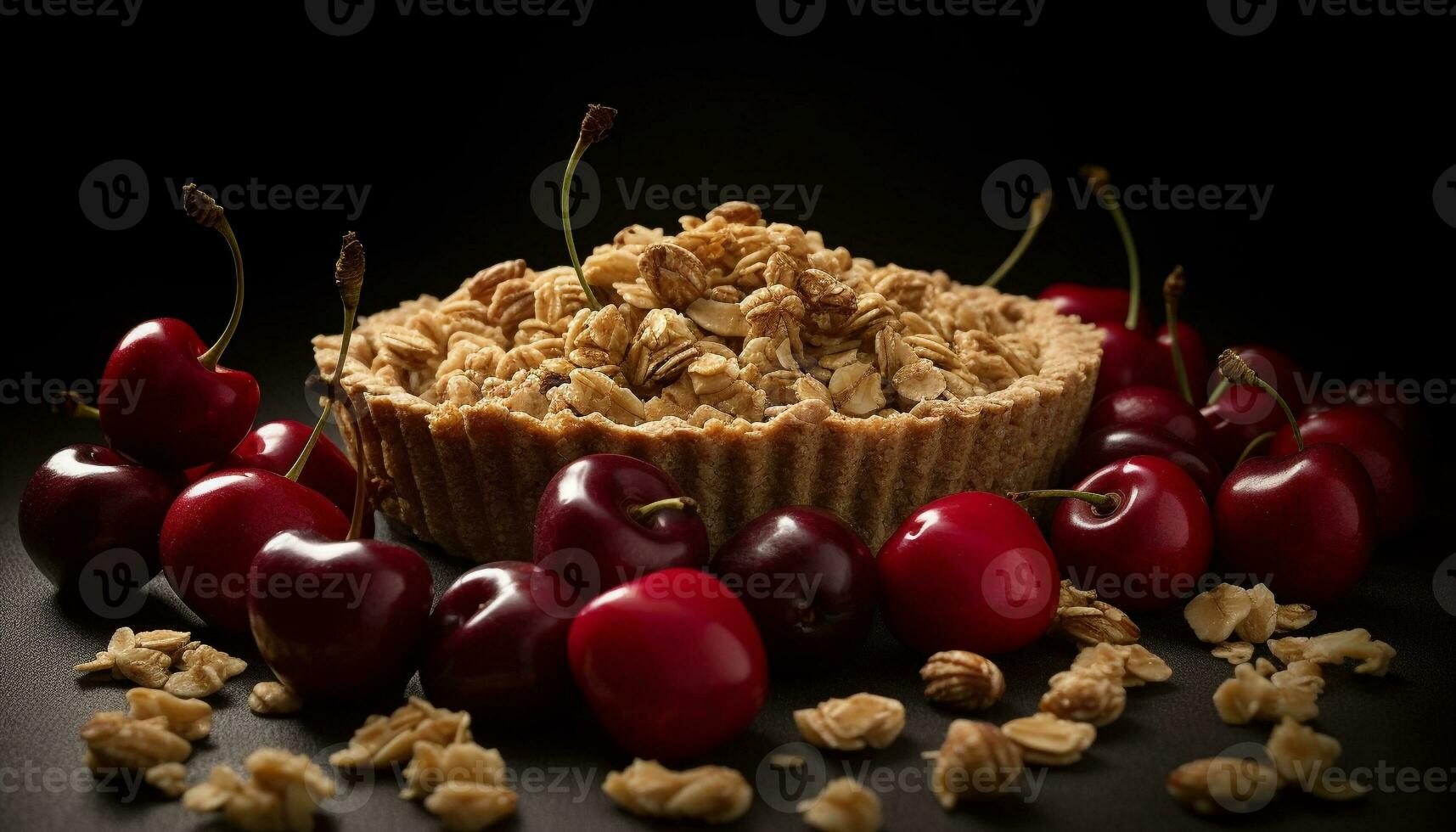 fraîcheur et indulgence sur une plaque, fait maison sucré tarte tentation généré par ai photo