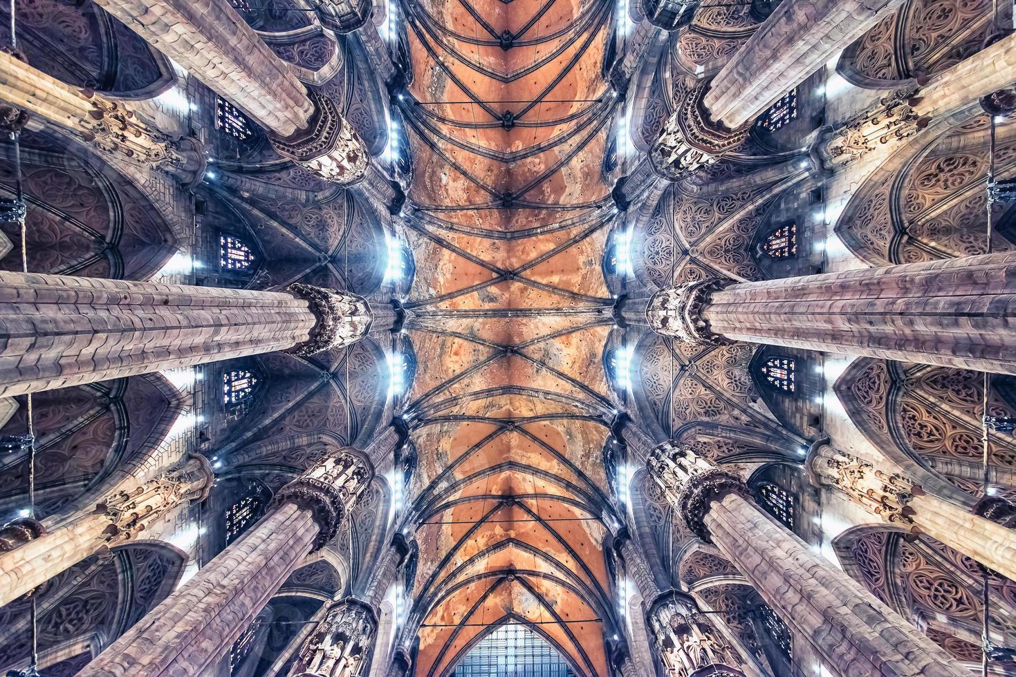 l'architecture de la cathédrale de milan, italie photo