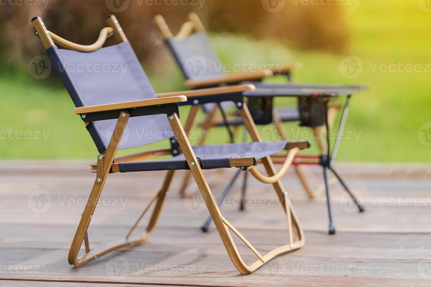 chaise de camp portative de meubles de jardin photo