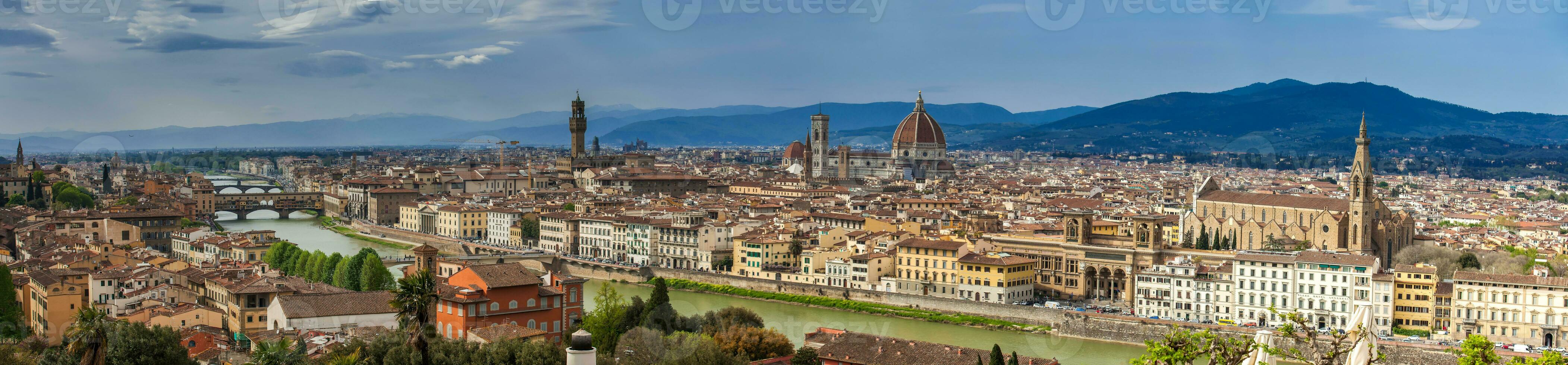 panorama de le magnifique ville de Florence de Michel-Ange carré photo