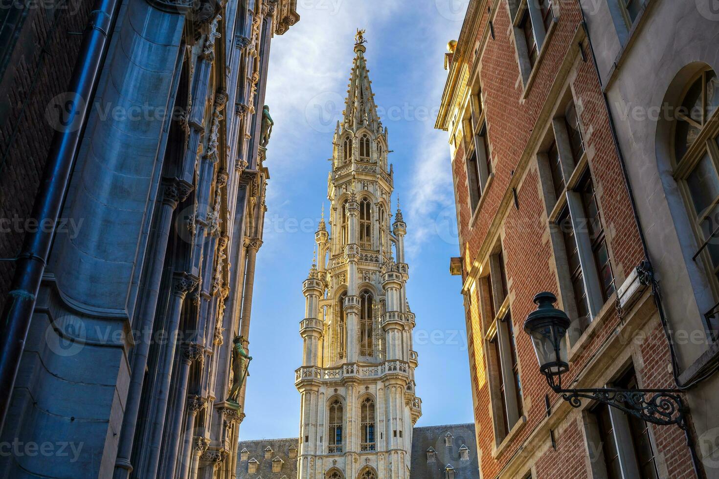 grandiose endroit dans vieux ville Bruxelles, Belgique ville photo