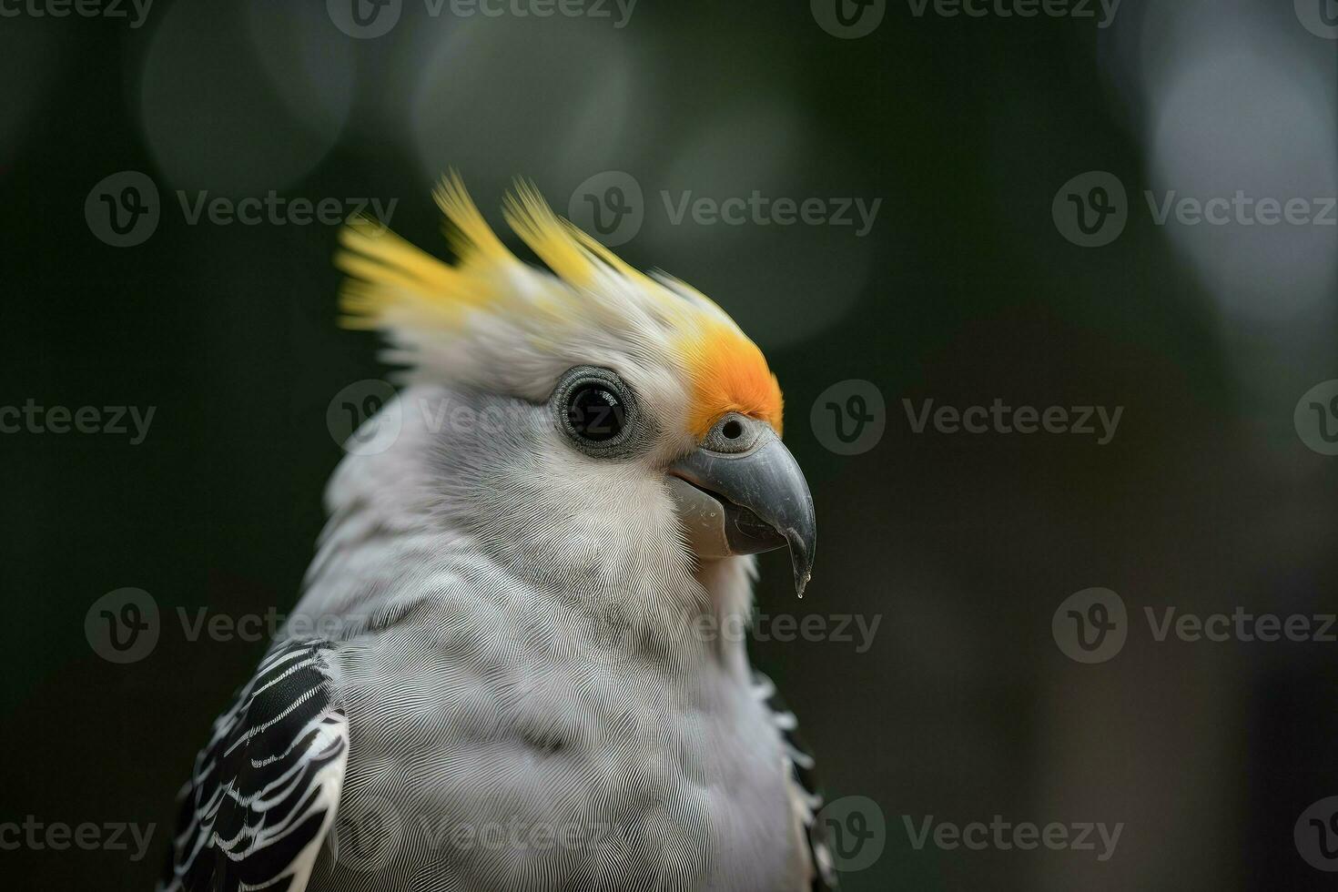 calopsitte oiseau. produire ai photo