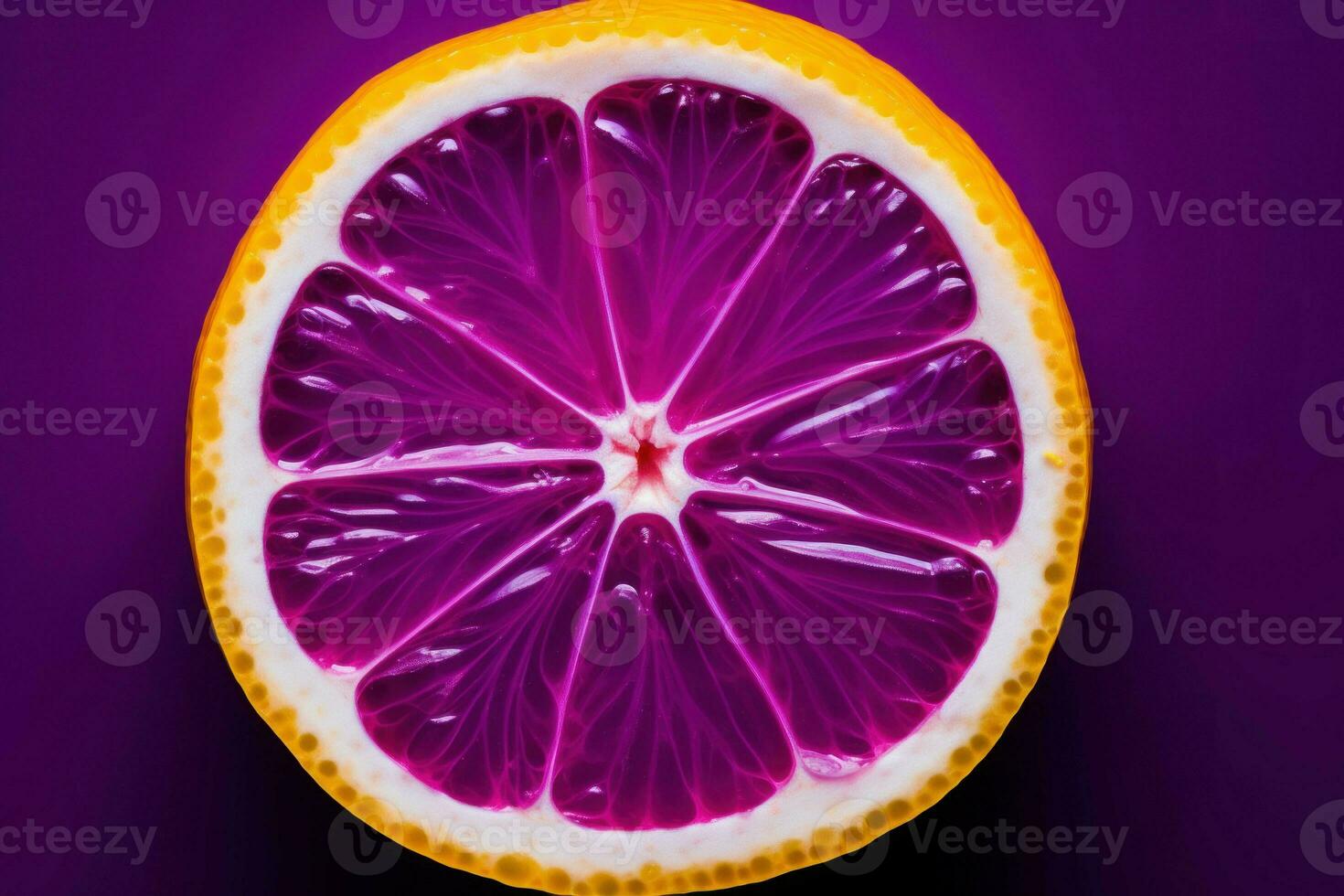 violet citron tranche fruit. produire ai photo