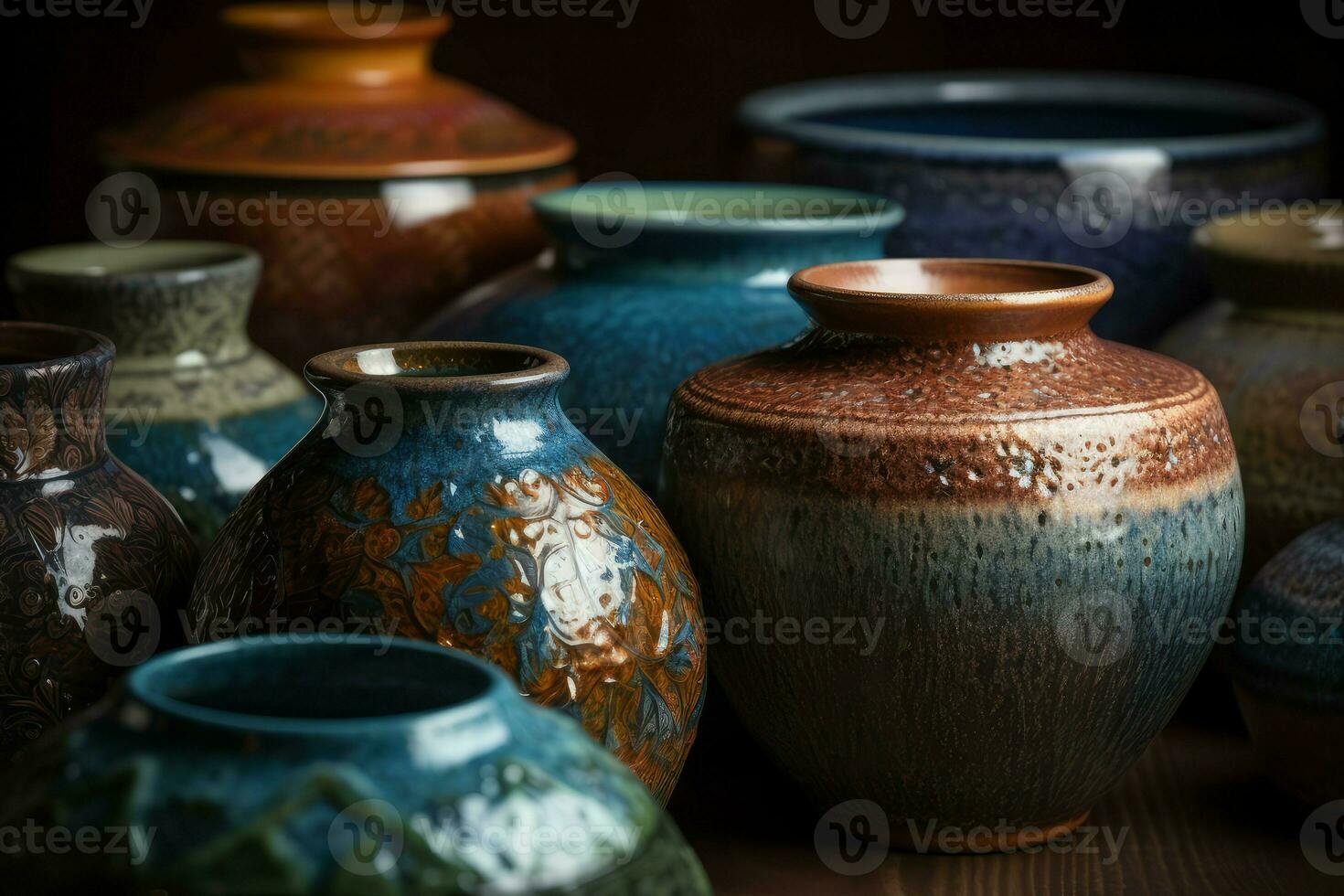 poterie des vases art. produire ai photo