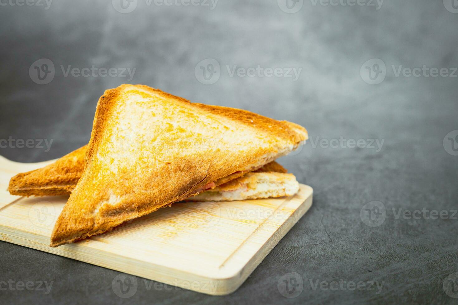 sandwich pain sur foncé Contexte photo