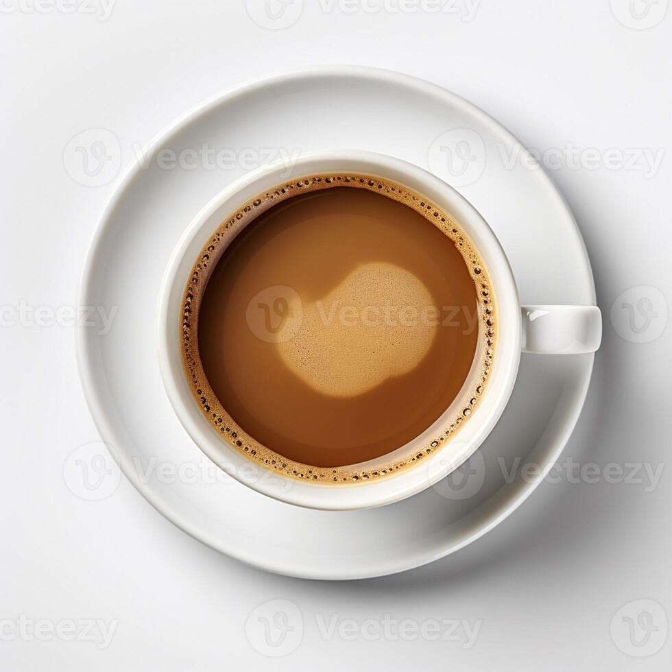 blanc des tasses avec chaud chocolat, avec et sans pour autant Chocolat poudre ai généré photo