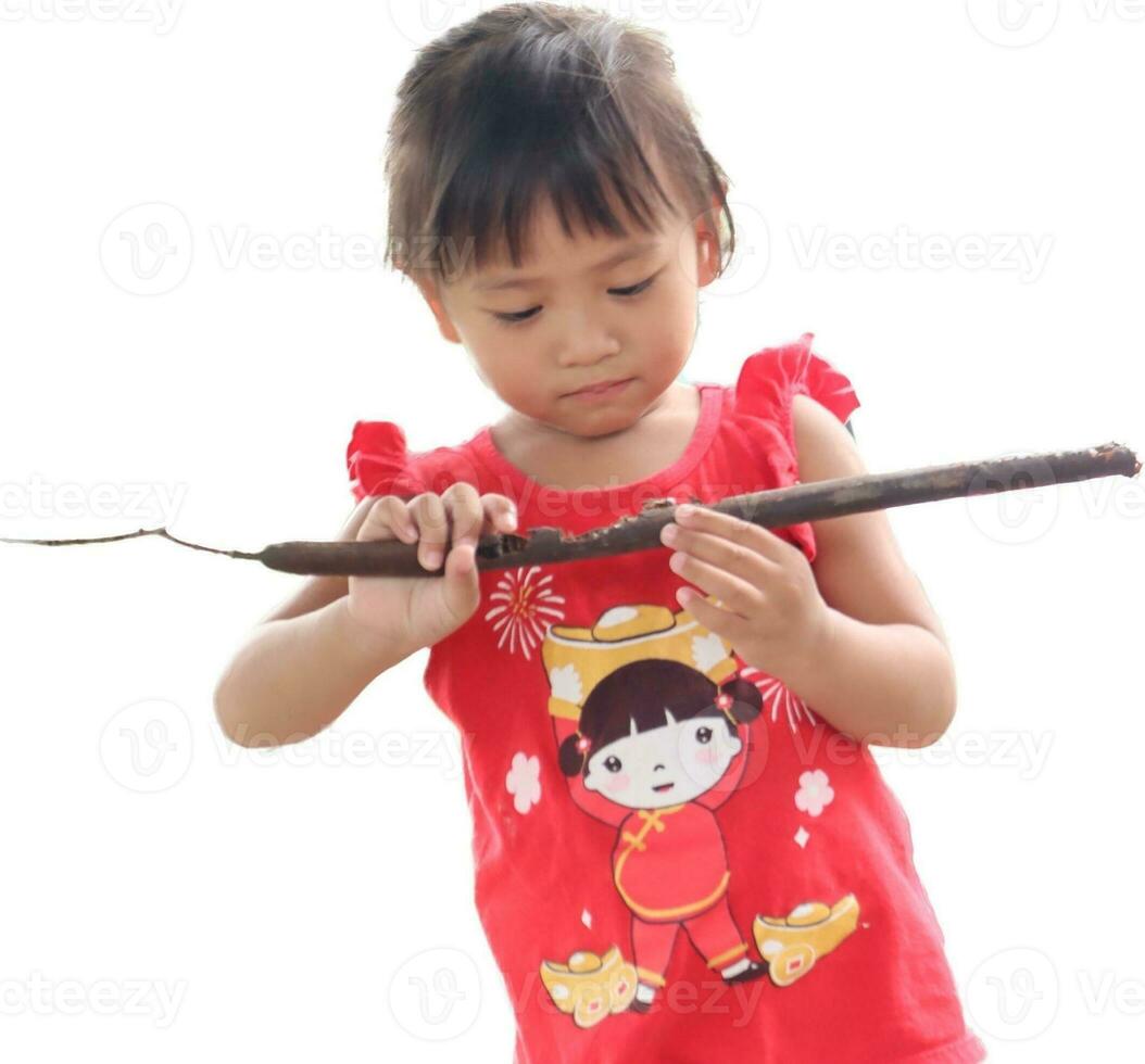 asiatique les enfants avec divers pose photo