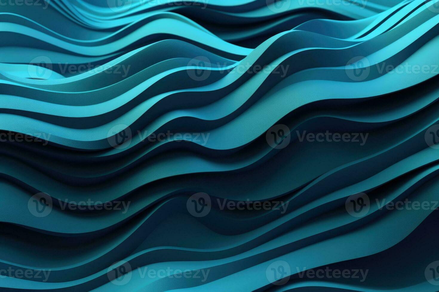 moderne vagues Contexte conception avec sarcelle bleu. génératif ai photo