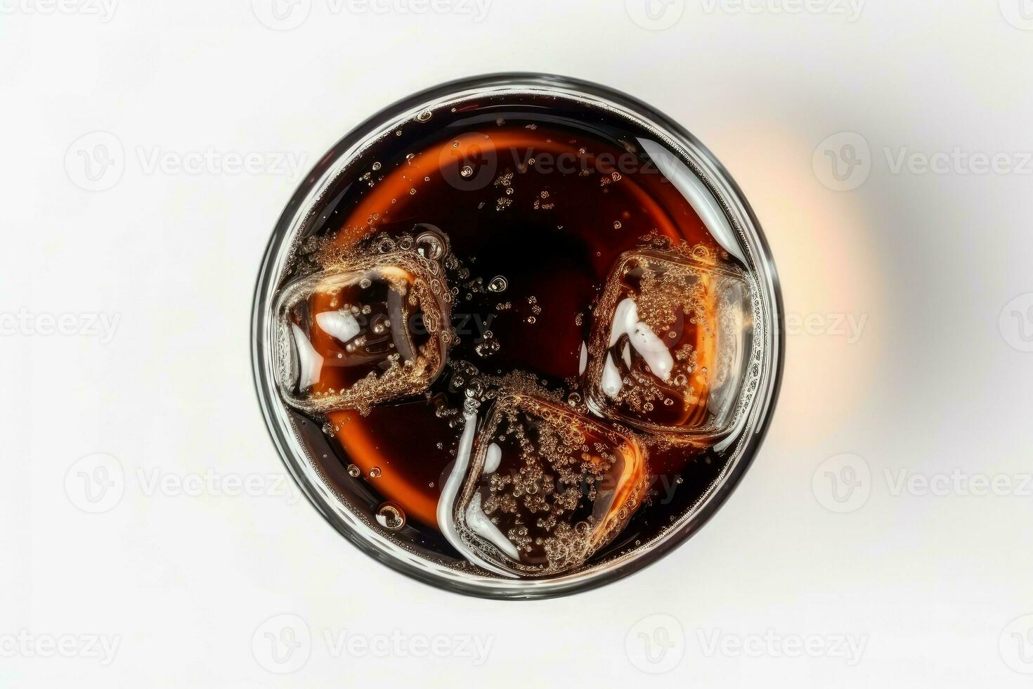 verre Cola glace. produire ai photo