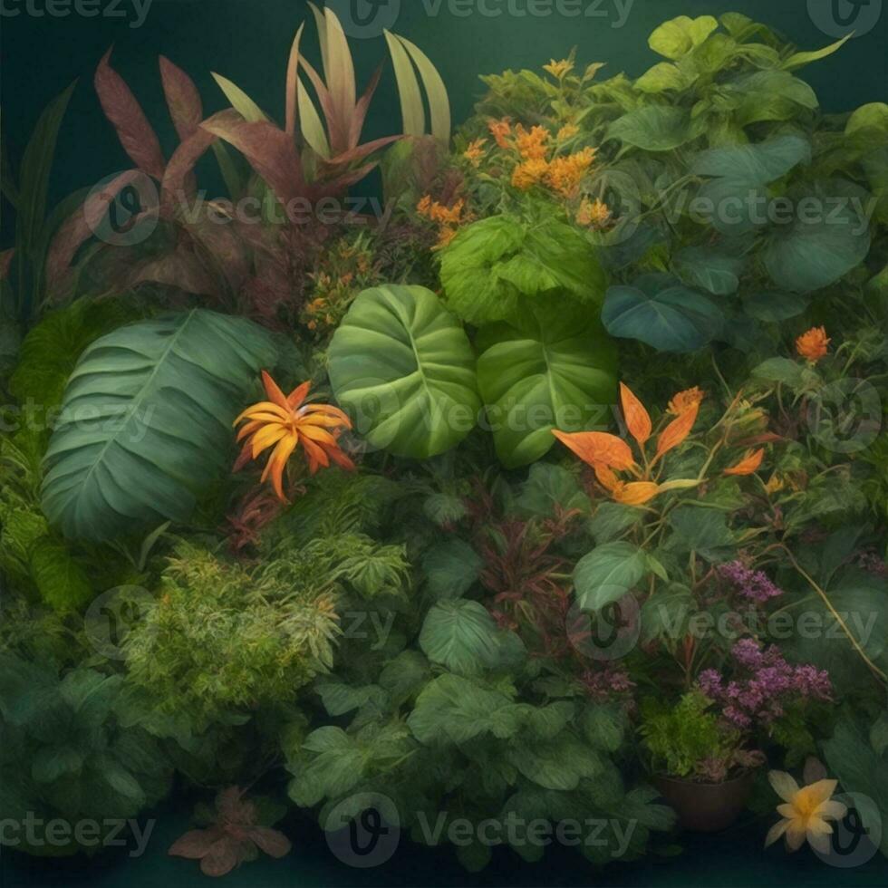 divers les types de illustration les plantes photo