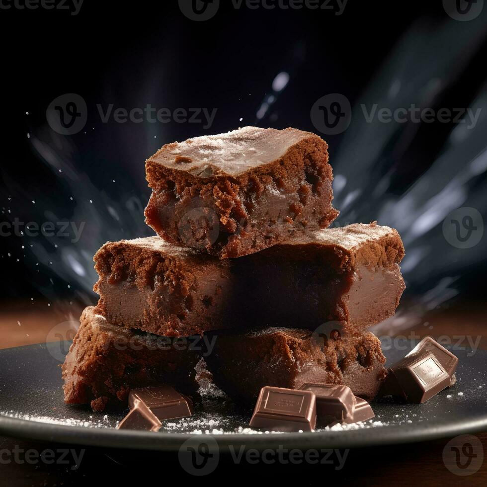 Brownies ai généré photo