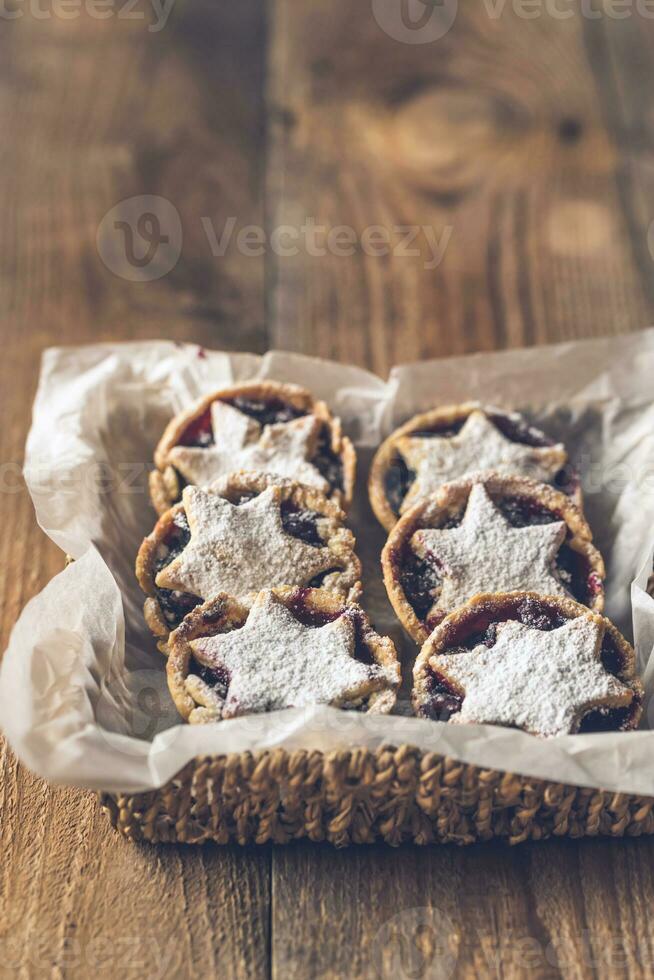 hacher tartes - traditionnel Noël Pâtisserie photo