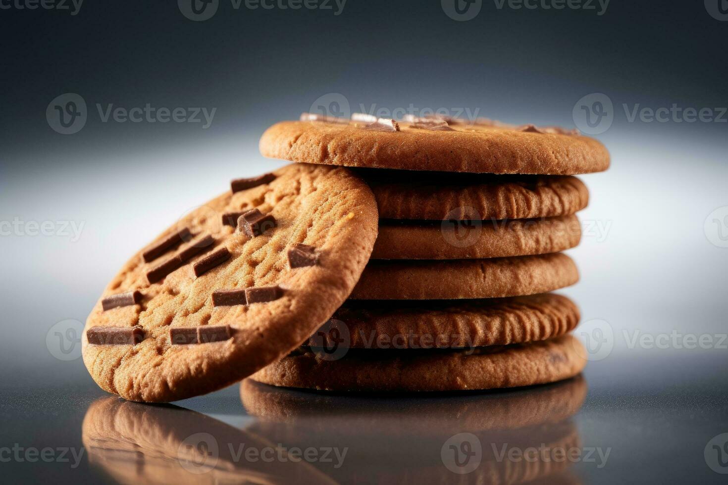 Stock photo de choco biscuit nourriture la photographie ai généré