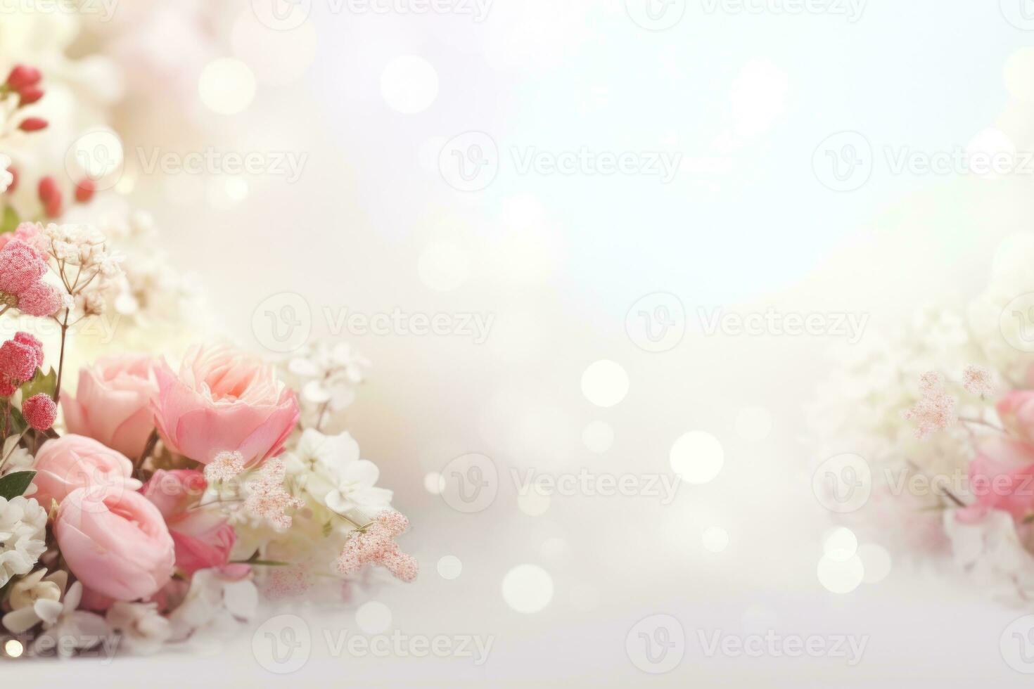 fond de fleurs de mariage photo