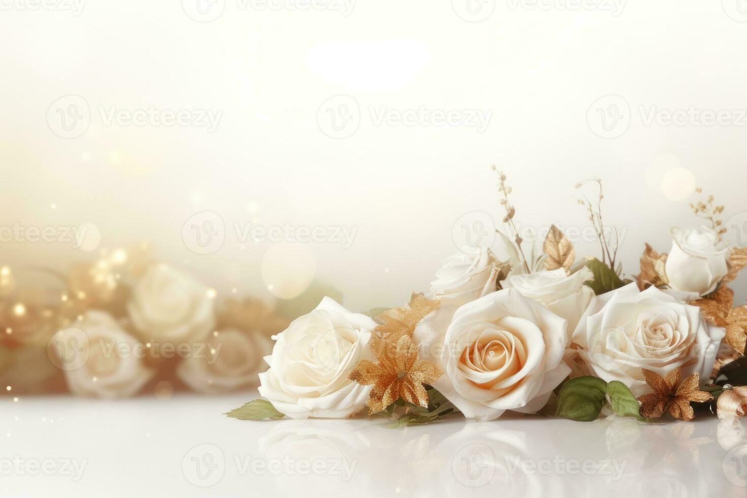 fond de fleurs de mariage photo