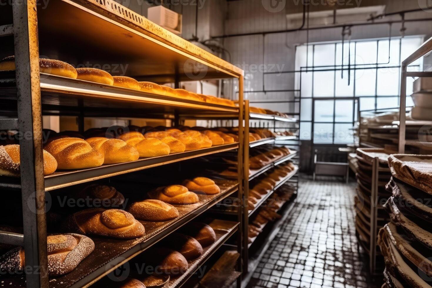 Stock photo de à l'intérieur boulangerie ai généré