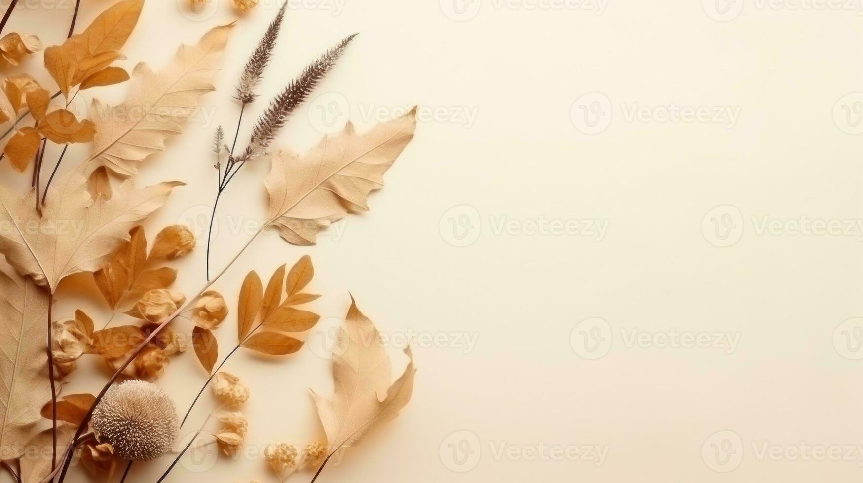 l'automne minimaliste beige Contexte photo