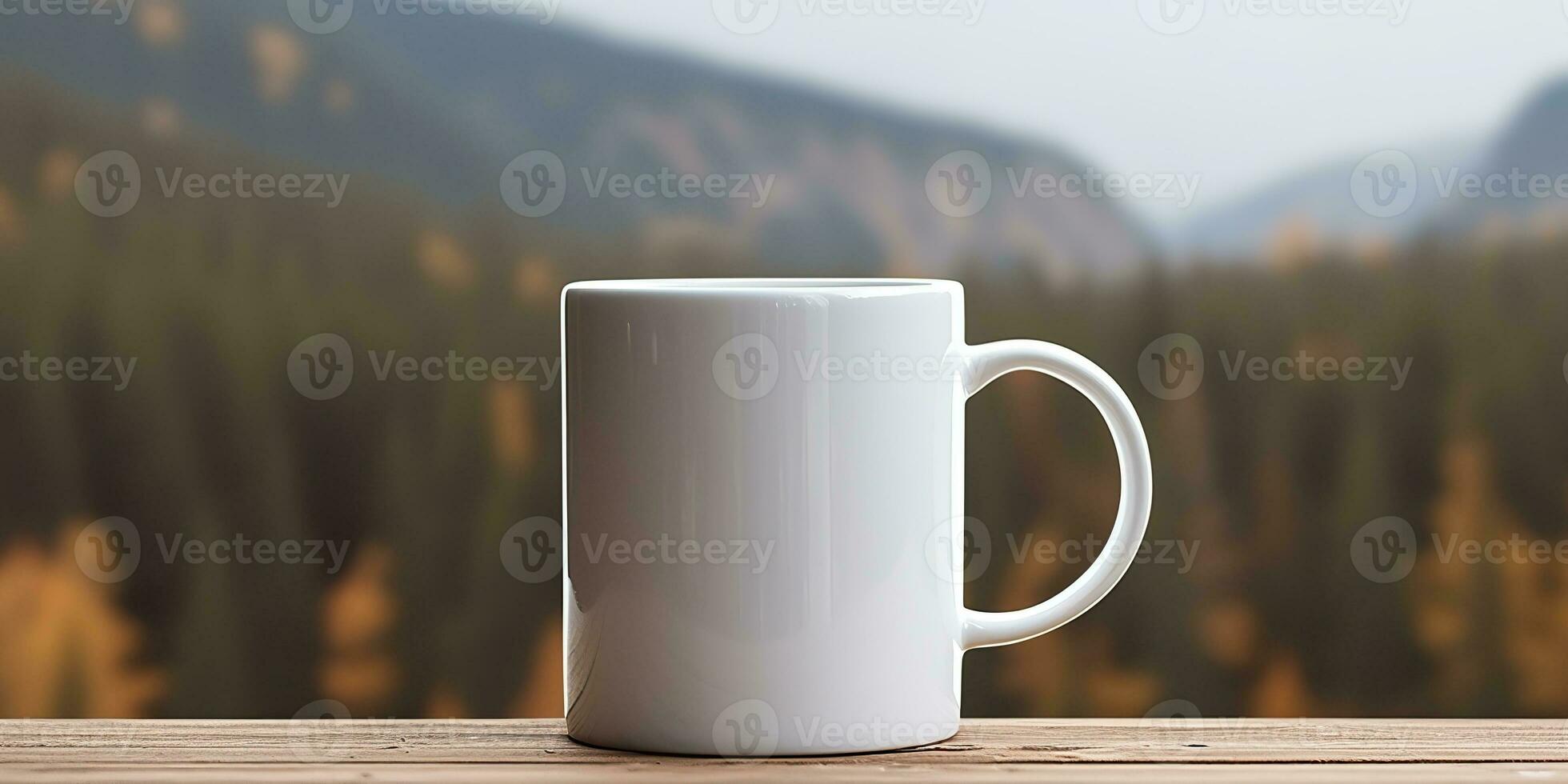 ai généré. ai génératif. thé blanc tasse moquer en haut photo