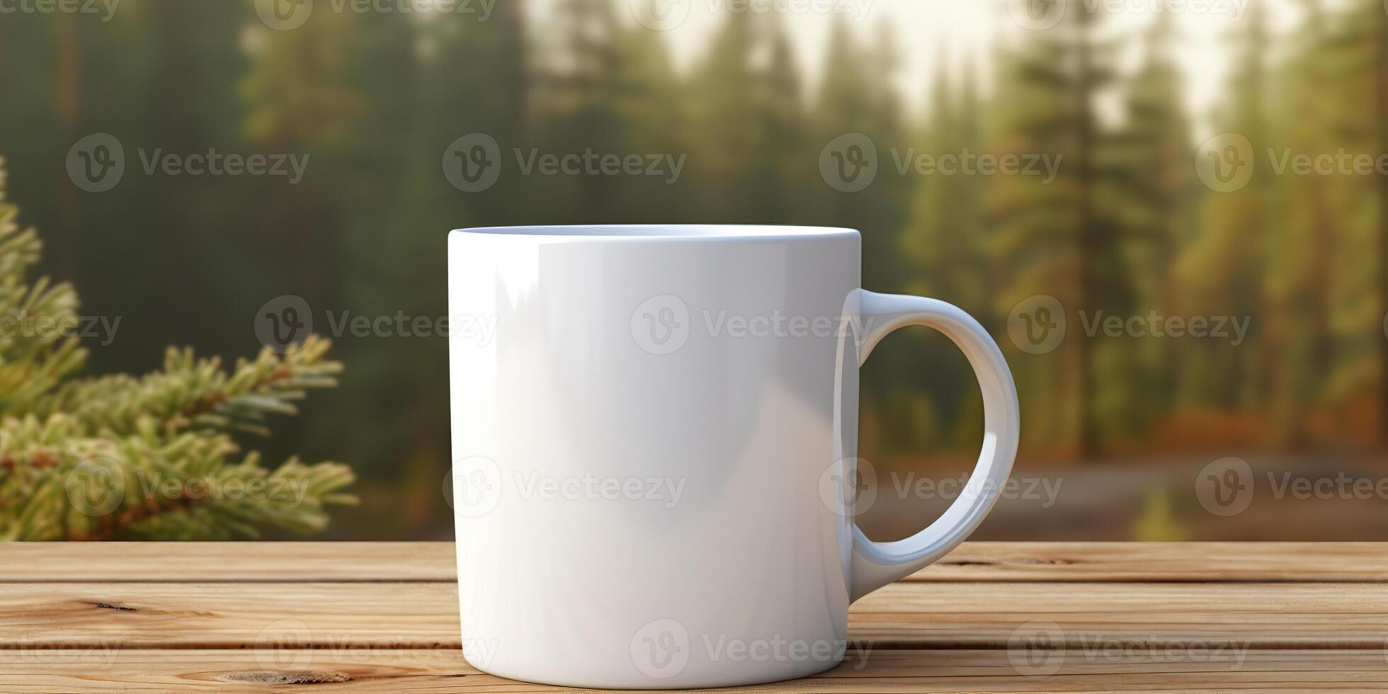 ai généré. ai génératif. thé blanc tasse moquer en haut photo