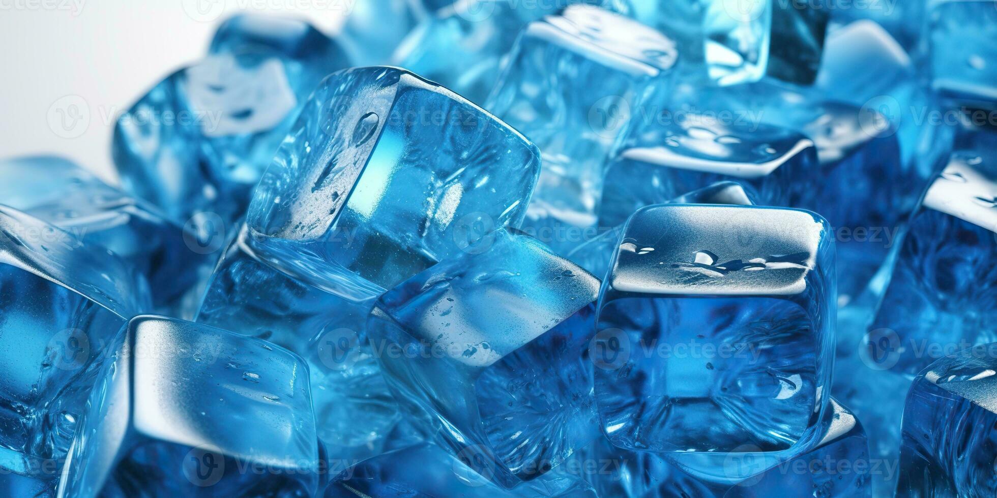 ai généré. ai génératif. la glace cube du froid l'eau solide modèle décoration Contexte. graphique art photo