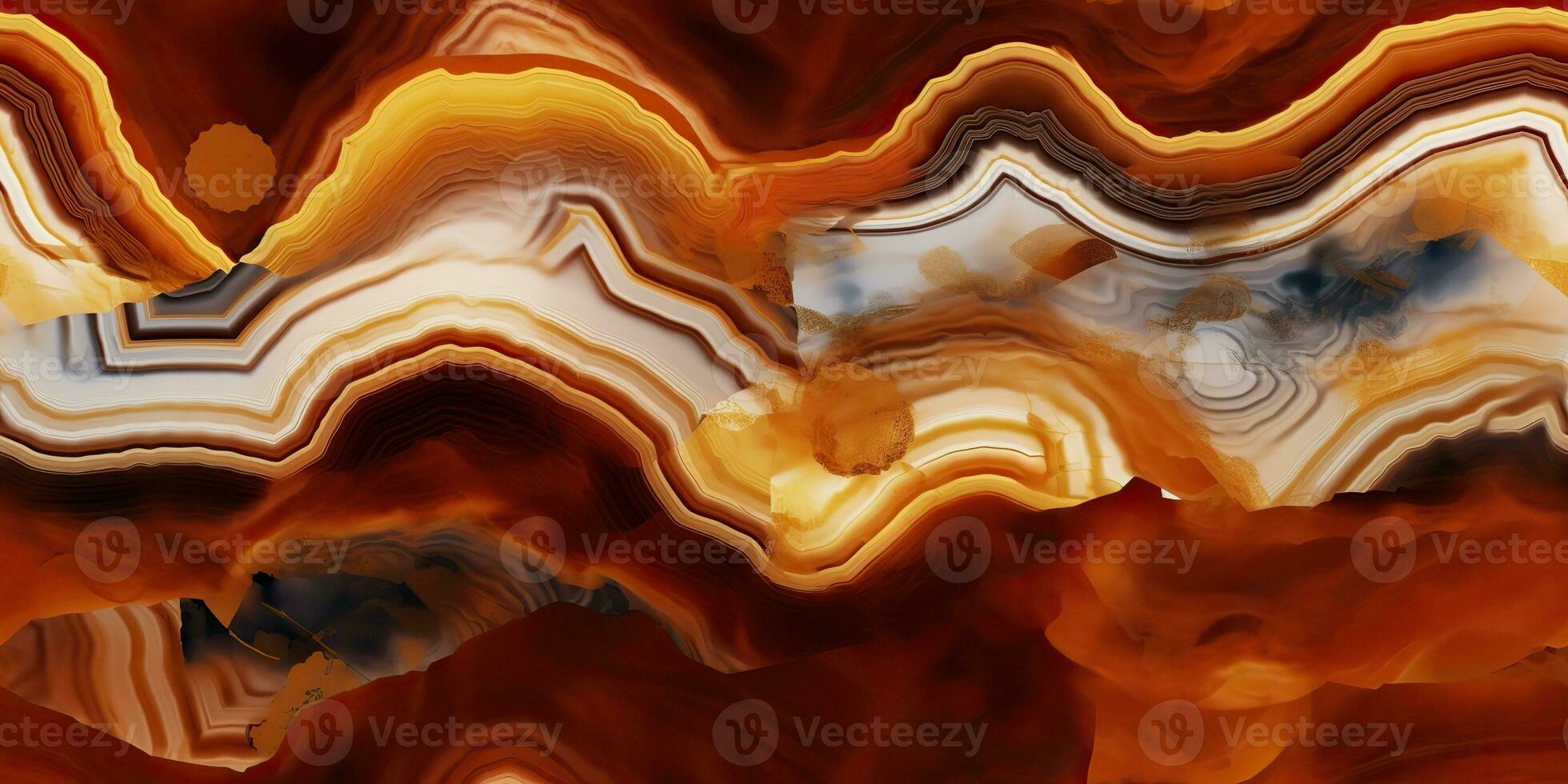 ai généré. ai génératif. agate pierre abstrait géométrique Jaune Orange modèle décoration. ancien texture surface. graphique art photo