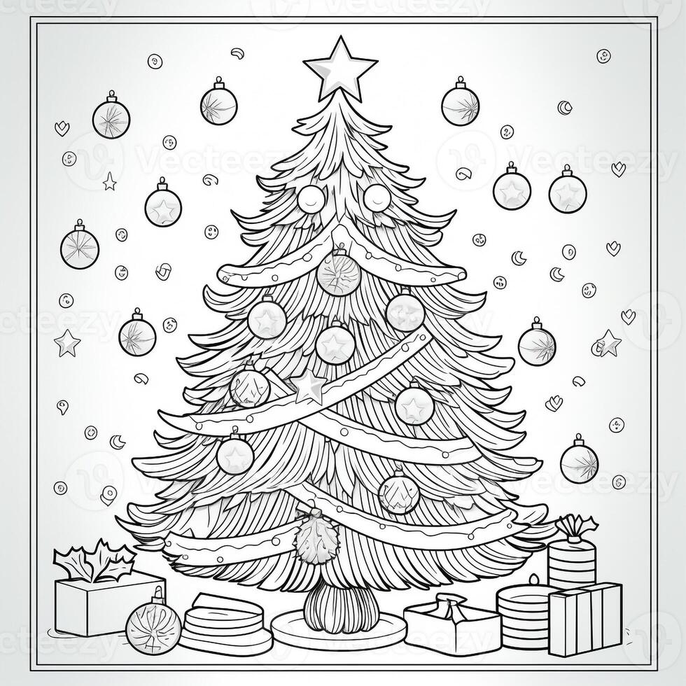 coloriages de noël photo