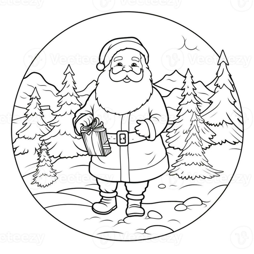 coloriages de noël photo