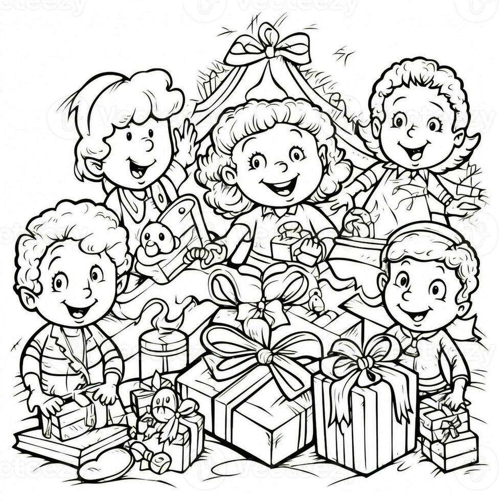 coloriages de noël photo