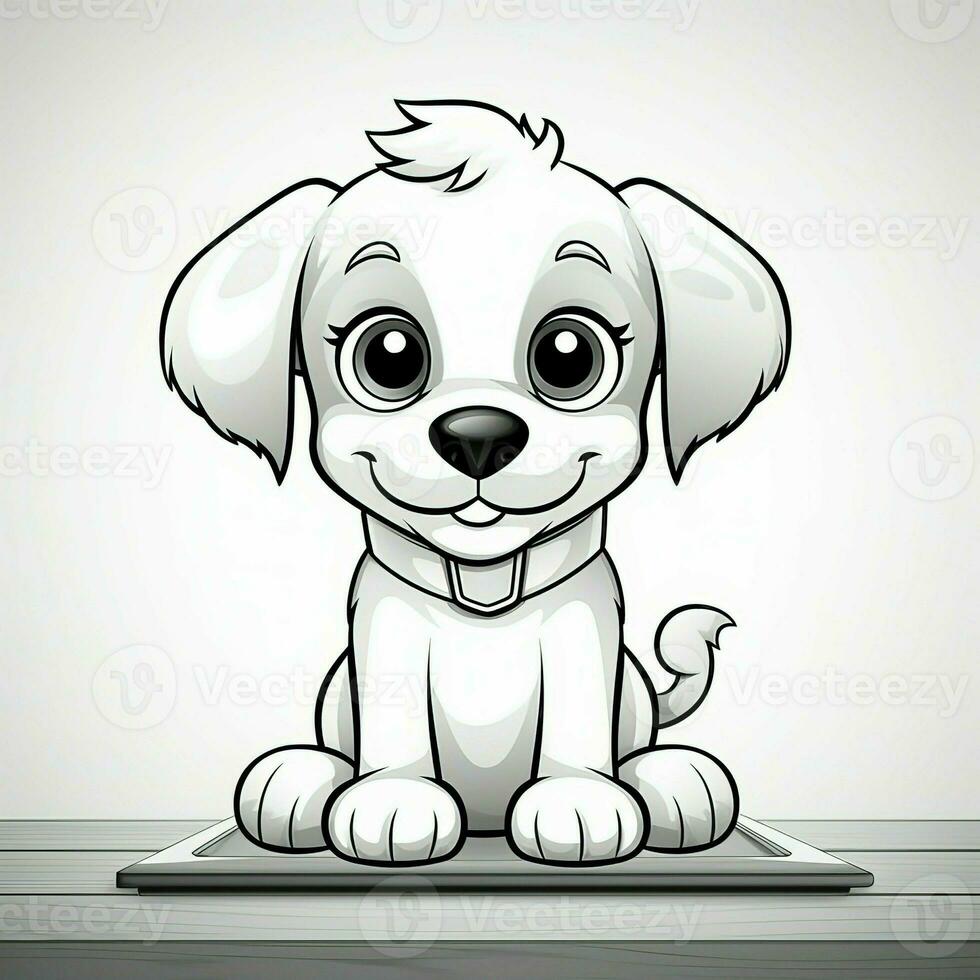 mignonne chien chiot coloration pages photo