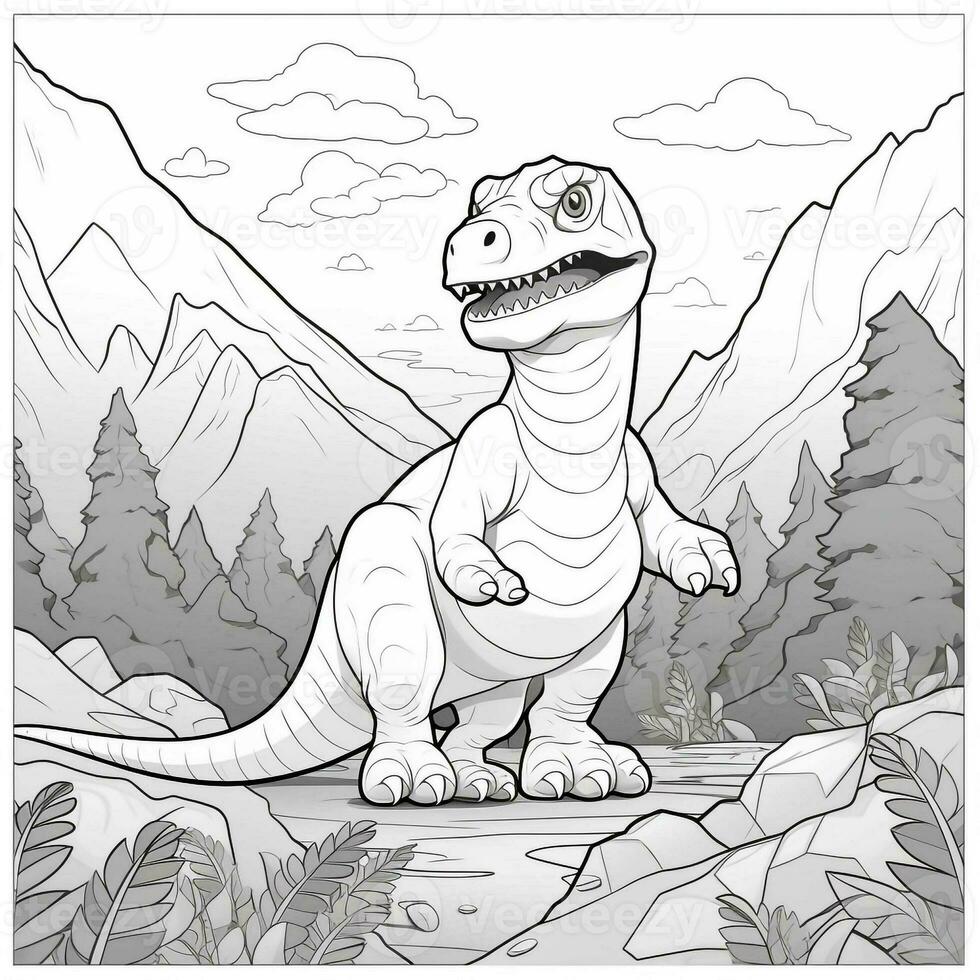 dinosaure coloration pages photo